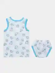 Лазурный майка детская для мальчика, комплект майка и трусы,нижнее белье хлопок для малышей