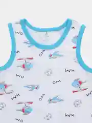 Голубой майка детская для мальчика, комплект майка и трусы,нижнее белье хлопок для малышей