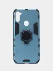 Синий меланж чехол противоударный, с кольцом, на Samsung Galaxy A11 (Самсунг Галакси А11)