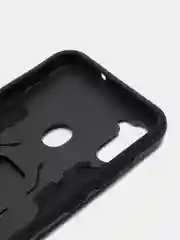 Черный чехол противоударный, с кольцом, на Samsung Galaxy A11 (Самсунг Галакси А11)