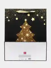 Пакет подарочный новогодний, для подарка Золотая Сказка "Midnight Christmas Tree" 608230