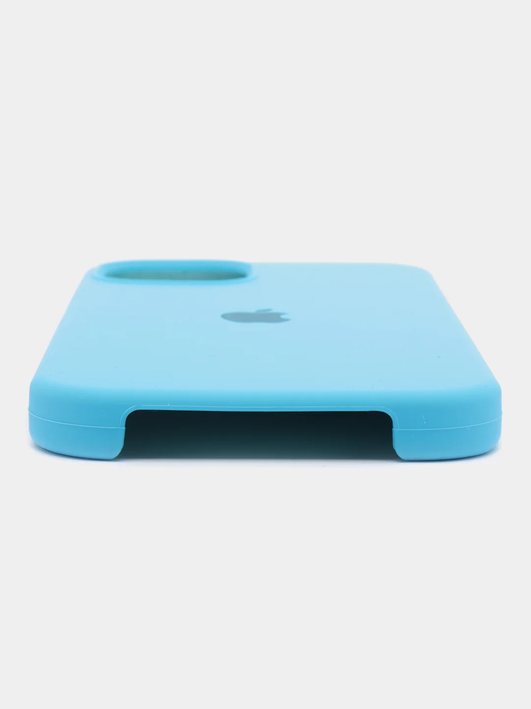 Голубой чехол силиконовый iPhone 6/6S, 7/8/SE 2020, Plus, X/XS, XR, 11, 12, Pro, Max