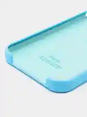 Голубой чехол силиконовый iPhone 6/6S, 7/8/SE 2020, Plus, X/XS, XR, 11, 12, Pro, Max