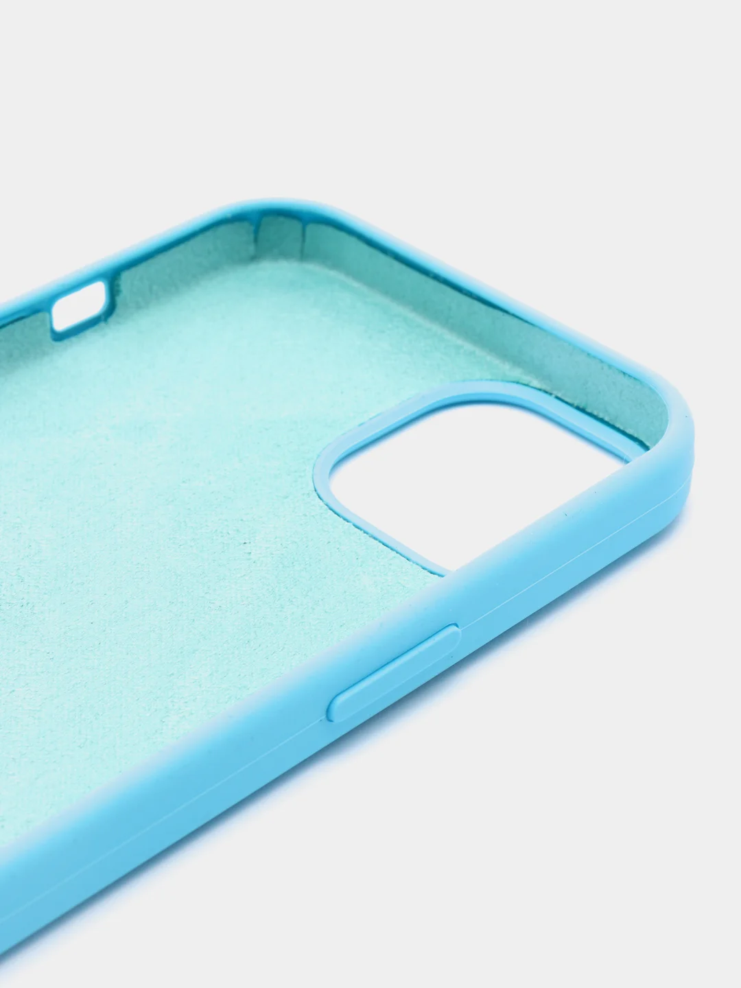 Голубой чехол силиконовый iPhone 6/6S, 7/8/SE 2020, Plus, X/XS, XR, 11, 12, Pro, Max