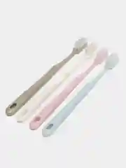 Зубная щетка, с мягкой щетиной, 4 штуки
