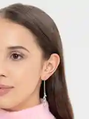 Серый меланж серьги женские, с регулируемой длиной, искусственный жемчуг, серьги протяжки