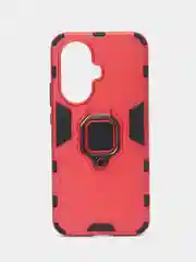 Красный чехол противоударный, с кольцом, на Huawei Nova 11 (Хувей Нова 11)