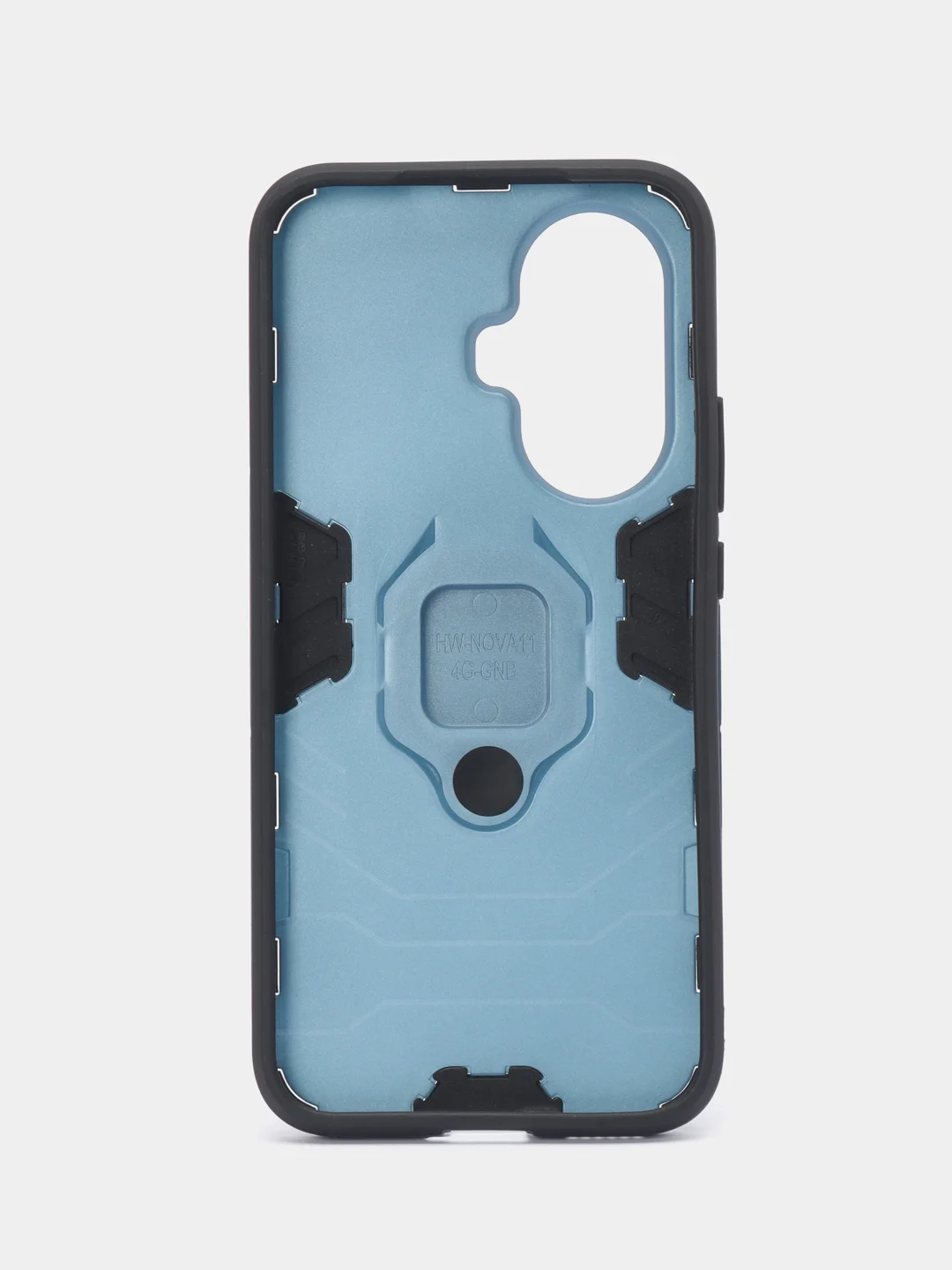 Синий меланж чехол противоударный, с кольцом, на Huawei Nova 11 (Хувей Нова 11)
