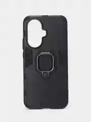 Черный чехол противоударный, с кольцом, на Huawei Nova 11 (Хувей Нова 11)
