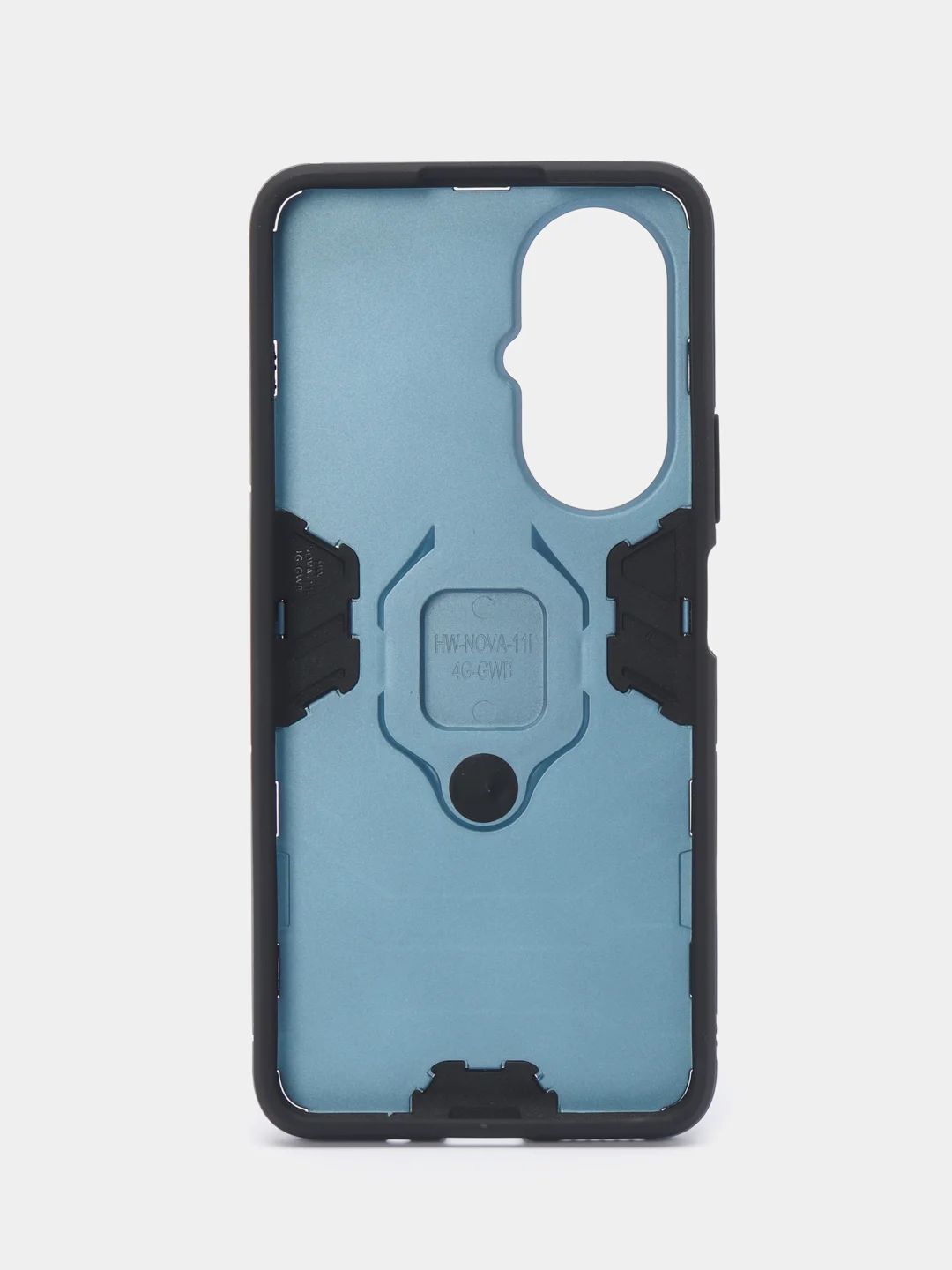 Синий меланж чехол противоударный, с кольцом, на Huawei Nova 11i (Хуавей Нова 11i)