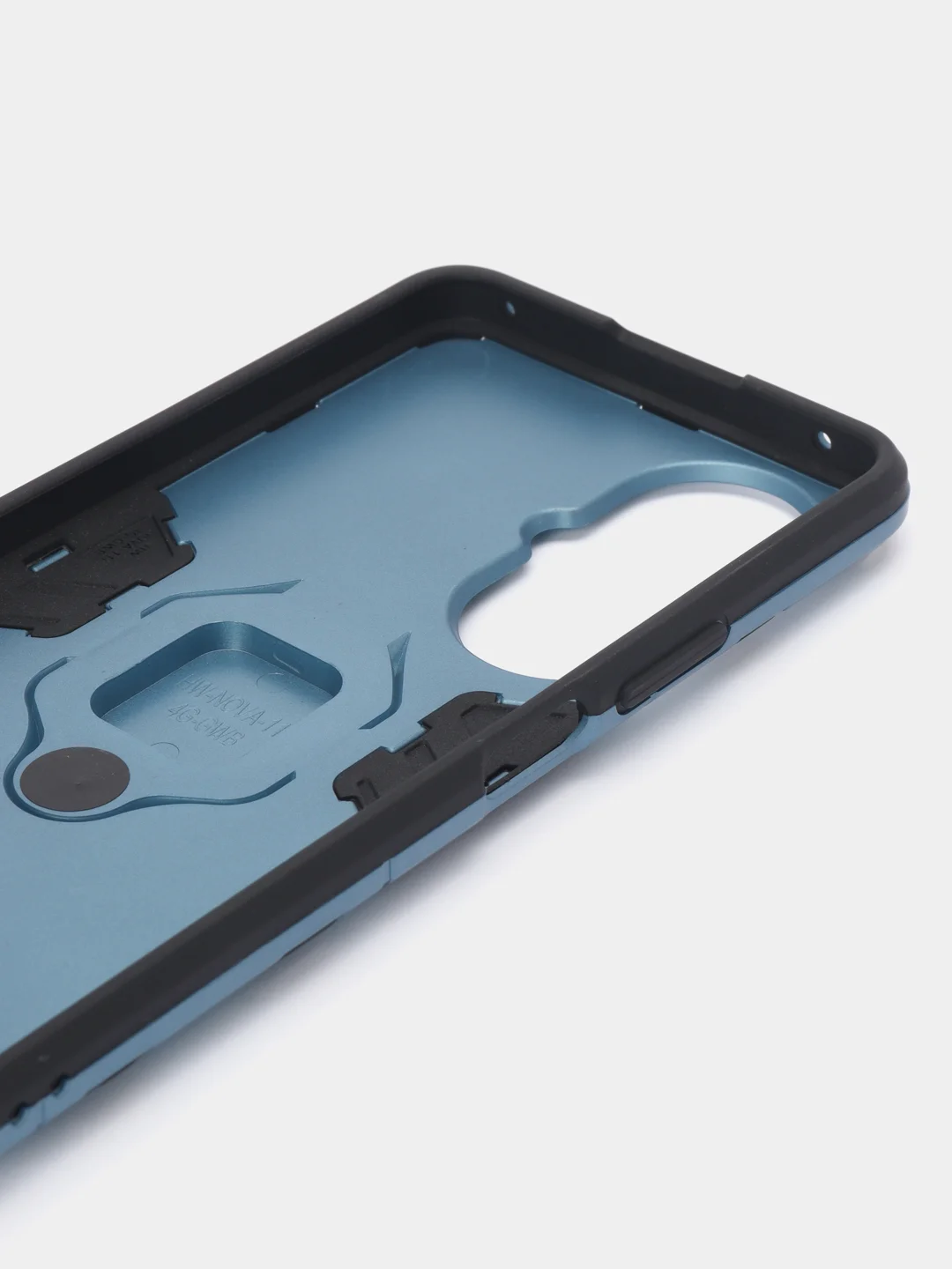 Синий меланж чехол противоударный, с кольцом, на Huawei Nova 11i (Хуавей Нова 11i)