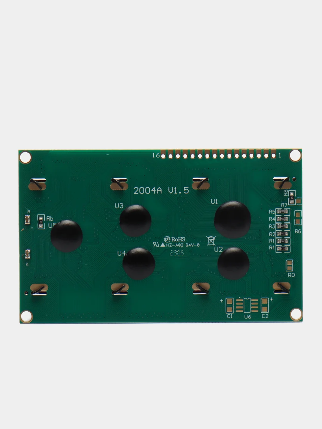 Зеленый жидкокристаллический дисплей LCD 1602, 2004 Arduino