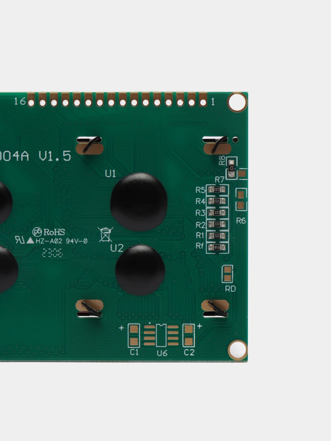 Зеленый жидкокристаллический дисплей LCD 1602, 2004 Arduino