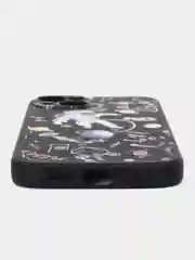 Черный чехол "NASA" для iPhone 7/8 Plus/X/XS/XR Max/11 Pro Max/12/13 Pro max/mini
