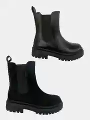 Угольный женские ботинки, челси, осенние, весенние