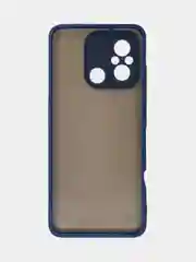 Красный чехол для Xiaomi Redmi 12C / Сяоми Редми 12С, пластиковый, матовый, с цветными кнопками