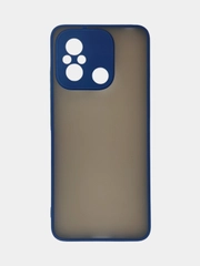 Чехол для Xiaomi Redmi 12C / Сяоми Редми 12С, пластиковый, матовый, с цветными кнопками