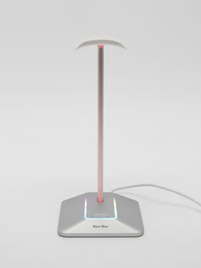 Подставка стойка для наушников, с RGB подсветкой и USB
