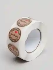 Черный наклейки для ручной работы Hand made 25 мм, 500 шт в рулоне, стикеры