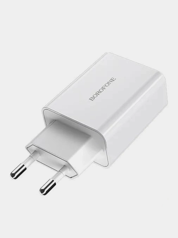 Сетевое зарядное устройство Borofone BA21A и кабель Micro-USB, быстрая зарядка