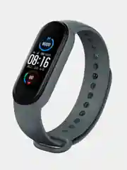 Тёмно-серый силиконовый ремешок для фитнес браслета Xiaomi Mi Band 4, Mi Band 3