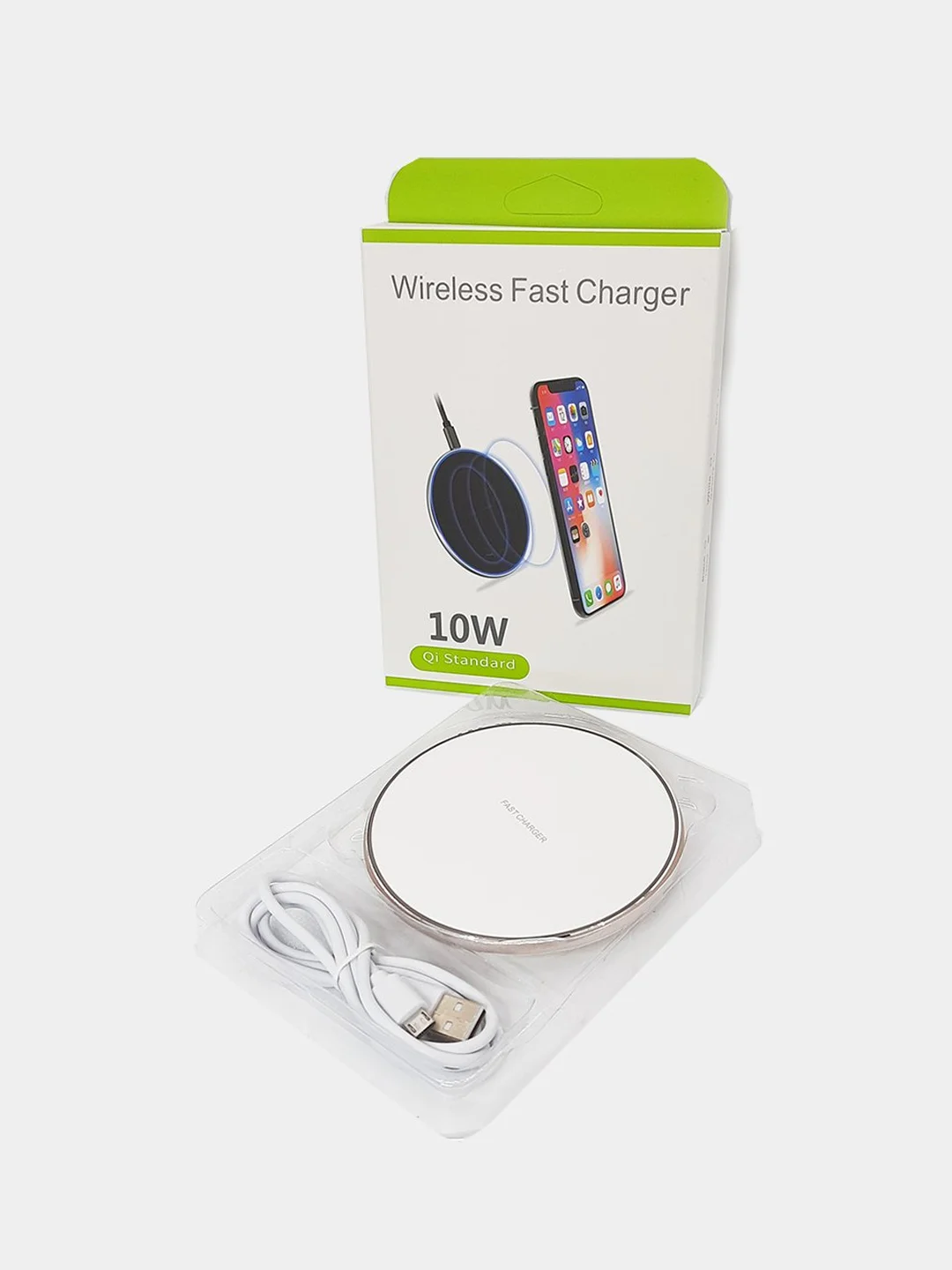 Золотой беспроводная зарядка для Apple, Android Wireless charger Qi Standart