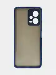 Черный чехол пластиковый для Xiaomi Poco X5 / Сяоми Поко Х5 матовый, с цветными кнопками