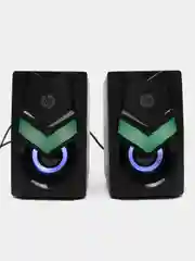 Черный компьютерные LED-колонки