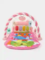 Красный детский развивающий игровой музыкальный коврик для детей