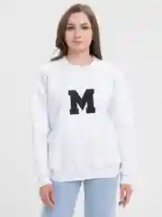 Белый женский свитшот с начесом, oversize