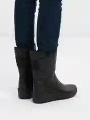 Черный полусапоги зимние женские Rieker