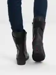 Черный полусапоги зимние женские Rieker