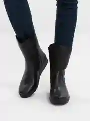 Черный полусапоги зимние женские Rieker
