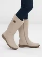 Бежевый сапоги зимние женские Rieker