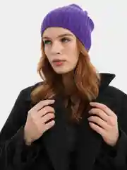 Синий шапка вязаная