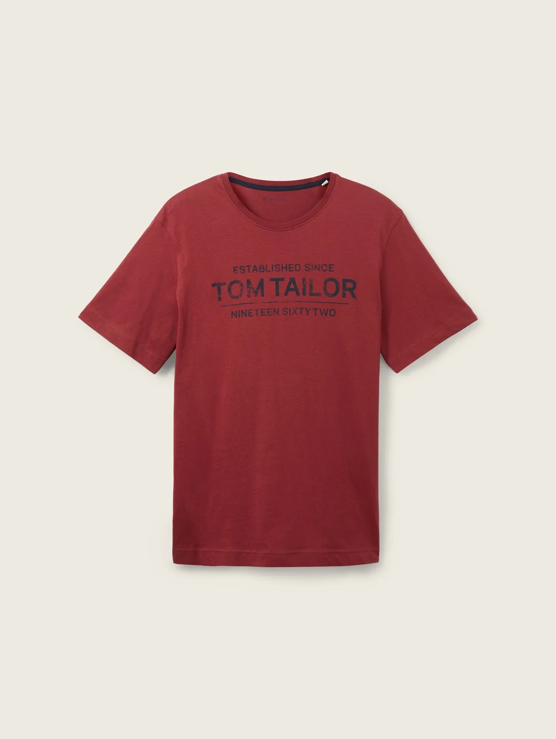 Красный футболка для мужчин Tom Tailor хлопковая