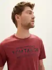 Красный футболка для мужчин Tom Tailor хлопковая
