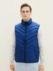 Синий жилет для мужчин Tom Tailor стеганый, утепленный