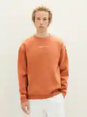 Оранжевый свитшот для мужчин Tom Tailor оверсайз