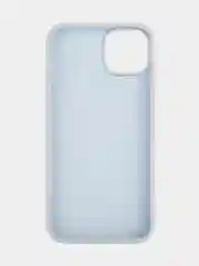 Небесно-голубой чехол на Apple iPhone 15, 14, Pro, Max, Plus силиконовый BROSCORP мягкая подкладка микрофибра