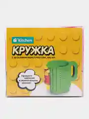 Зеленый кружка конструктор (блочный набор для конструирования и творчества)/чашка конструктор