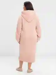 Бежевый платье утепленное, туника, худи
