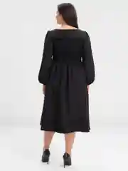 Черный платье женское, большие размеры