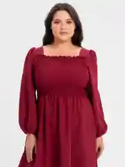 Бордовый платье женское, большие размеры