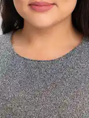 Серый меланж платье женское
