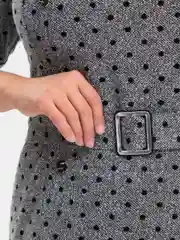 Серый меланж платье женское