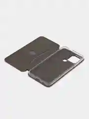 Багровый чехол книжка на Xiaomi Redmi A1 Plus, Redmi A2 Plus на магните, с функцией подставки
