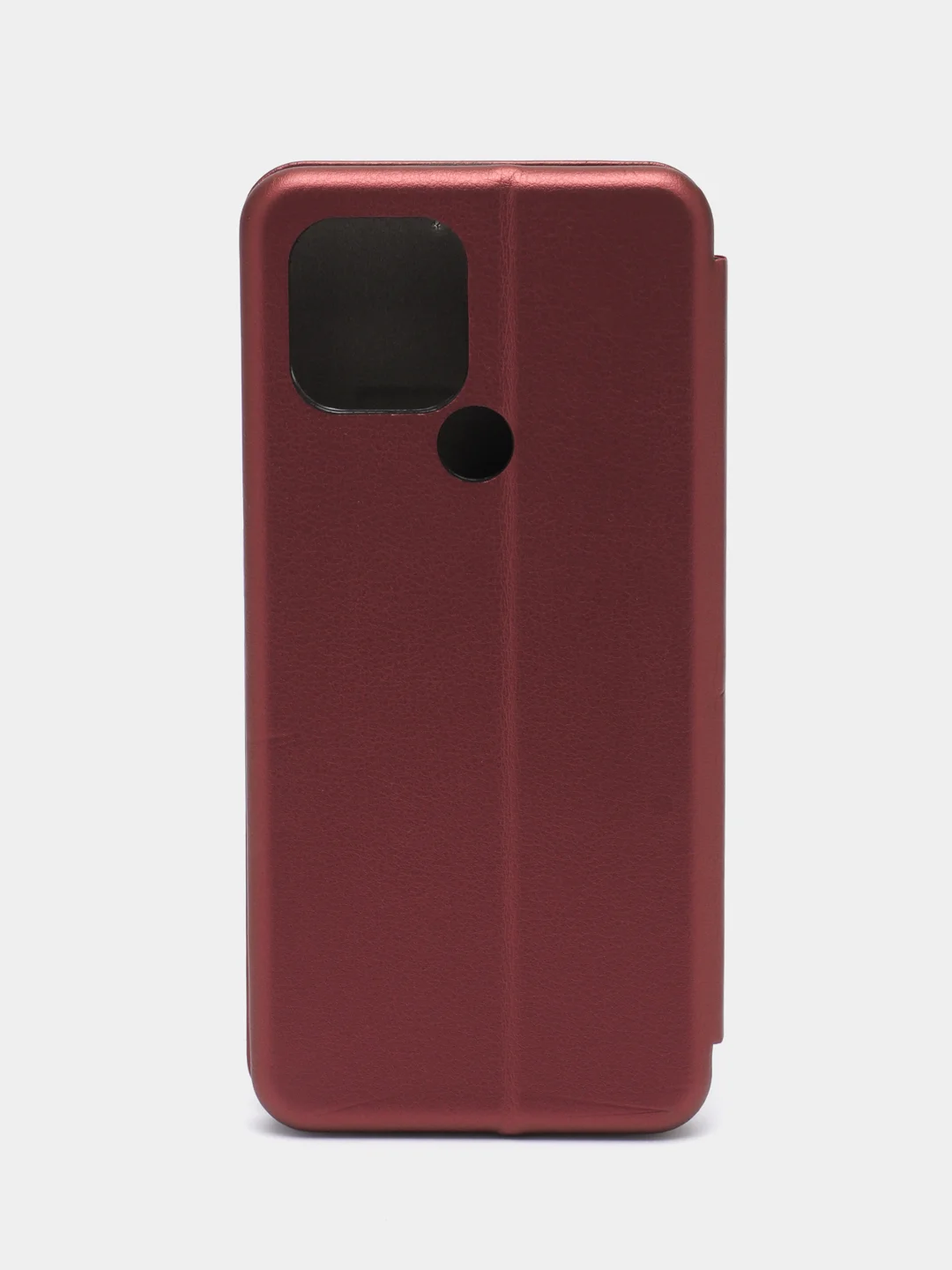 Багровый чехол книжка на Xiaomi Redmi A1 Plus, Redmi A2 Plus на магните, с функцией подставки