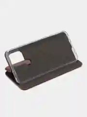 Багровый чехол книжка на Xiaomi Redmi A1 Plus, Redmi A2 Plus на магните, с функцией подставки