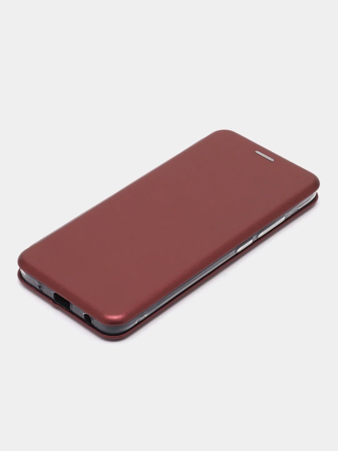 Багровый чехол книжка на Xiaomi Redmi A1 Plus, Redmi A2 Plus на магните, с функцией подставки